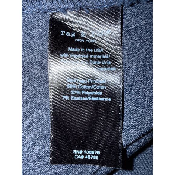 Rag & Bone Womens Simone Trousers Size 8 Navy Blue Slim Fit - Picture 10 of 11